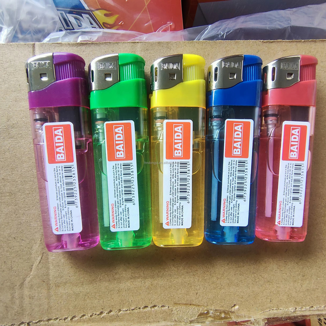 Cheap Electronic Disposable or Refillable Gas Smoking Lighter With BAIDA/dongyi Brand High Quality
