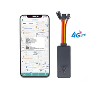 CA004 pelacak GPS 4G, pelacak GPS untuk sepeda motor/kendaraan, pelacak waktu sebenarnya melalui GT06 protokol Android App 2DIN otomotif