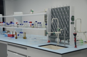 Muebles de laboratorio de acero, escritorio de Química Física para Taller de plantas químicas de Hospital escolar, mesa de laboratorio de Banco de Metal - Product Image 4