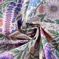 Tissu imprimé réactif par sérigraphie rotative traditionnelle, popeline de coton tissé de qualité supérieure pour vêtements décontractés homme et femme