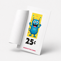 Cartes à gratter personnalisées « Lucky Monster » avec fenêtre unique et numéro de série pour collectes de fonds et événements
