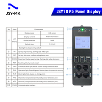 PDU de rack monophasé 1U avec compteur numérique kWh, communication réseau USB/RS485 et têtes métalliques