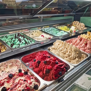 Équipement de réfrigération commerciale, vitrine de présentation de crème glacée avec porte en verre incurvée - Product Image 4