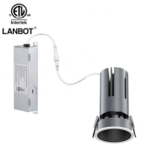 Plafonnier LED encastré invisible au design élégant, 3 pouces, 15W, 5CCT, IC, éclairage architectural modulaire réglable, rond, carré, ETL - Product Image 3