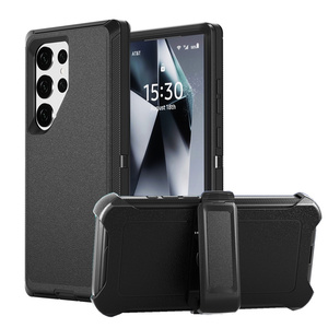 गैलेक्सी 25 s26 अल्ट्रा एज होल्स्टर क्लिप भारी ड्यूटी फोन केस, S21 s22 s24 के लिए डबल लेयर एंटी-फॉल केस - Product Image 1