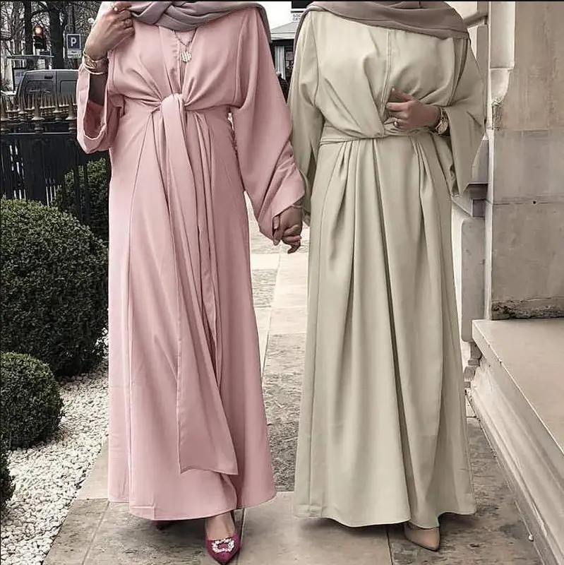 dharka gabdhaha simple abayas baju kurung dubai women front open kaftan abaya long muslim dress for eid mubarak turkey maroc