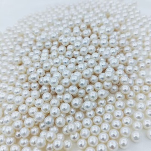 6,5-7,5mm 5A calidad Color blanco Natural brillo perla de agua dulce al por mayor perlas redondas sueltas cuentas naturales para la fabricación de joyas - Product Image 6