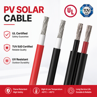 Câble solaire en cuivre pur certifié 3C 1000V 2,5mm² 4mm² 6mm² 10mm² 16mm² Fil photovoltaïque isolé XLPE pour ferme solaire