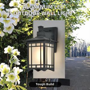 Bodeng Modern Outdoor Wall <b>Light</b> New Style Aluminum <b>LED</b> Waterproof 3500K Warm White Glass Diffuser 2-Year Warranty for Garden - Product Image 2