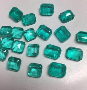 <span class=keywords><strong>Piedra</strong></span> preciosa suelta personalizada, grieta de hielo, <span class=keywords><strong>piedra</strong></span> de fusión de cuarzo, Esmeralda, cristal sintético, <span class=keywords><strong>piedra</strong></span> de fusión sintética - Product Image 2