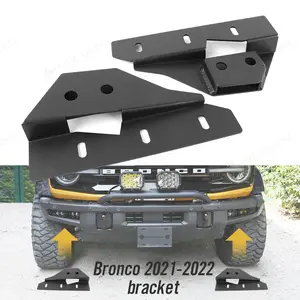 Customize 2021 2022 Bronco Hid Front Bumper Fog Lamp Led Mounts Brackets