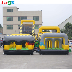 Ngoài trời các chướng ngại vật Bouncer lâu đài đường cong bounc Inflatable các chướng ngại vật Jumper sân chơi Inflatable các chướng ngại vật - Product Image 2