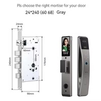 Serrure intelligente numérique WiFi Tuya App avec reconnaissance faciale 3D, empreinte digitale, carte RFID NFC, entrée sans clé, porte en bois, carte mémoire, stockage cloud