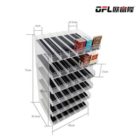 Système d'étagères à rouleaux OFL à alimentation par gravité automatique, durable, économique, construction en plastique et en acier