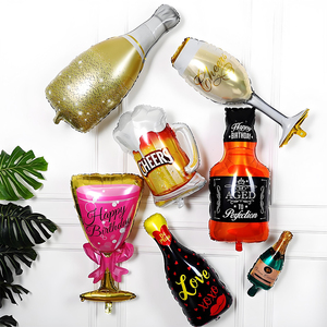 Palloncini Decorativi per <span class=keywords><strong>Capodanno</strong></span>, Decorazioni per Festa di <span class=keywords><strong>Capodanno</strong></span>, Bicchieri da Vino con Nastri, Palloncini in Pellicola di Alluminio per Scenografie di <span class=keywords><strong>Capodanno</strong></span> - Product Image 2