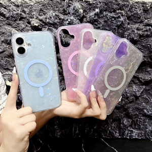Para <span class=keywords><strong>iPhone</strong></span> 15 16 ProMax carcasa magnética colorido brillo goteo pegamento transparente anticaída funda Compatible <span class=keywords><strong>iPhone</strong></span> <span class=keywords><strong>14</strong></span> <span class=keywords><strong>Pro</strong></span> <span class=keywords><strong>Plus</strong></span> - Product Image 6