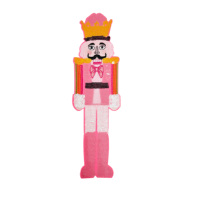 Insignes à paillettes uniformes thermocollants tissu à paillettes LOGO personnalisé patchs brodés grand nœud pour vêtements fille dentelle PVC