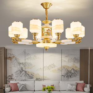 All Copper Chandelier Multi Head <b>Led</b> <b>Light</b> Round Shape For Living Room Villa Hall Home Lighting Main <b>Light</b> - Product Image 2