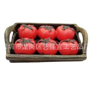 Yijias Nouveaux jouets alimentaires réalistes, pain aux fruits, lait, tasse à café, homard, tomate, huître Réfrigérateur en résine tridimensionnelle M - Product Image 4