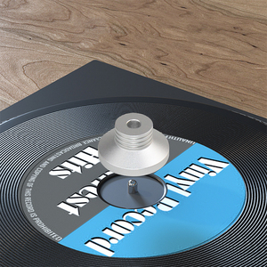 Estabilizador de discos de vinilo de aluminio de alta precisión para tocadiscos de 7 pulgadas y 45 RPM, herramienta accesoria de audio para el hogar antiestática - Product Image 1
