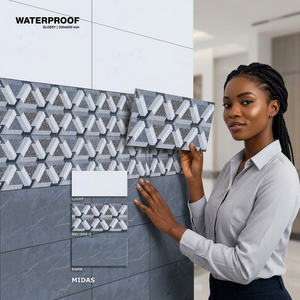 300x600mm Glossy Ceramic Wall Tiles with <b>Brick</b> Texture and Digital Glaze for Interior Wall Decor - Product Image 1