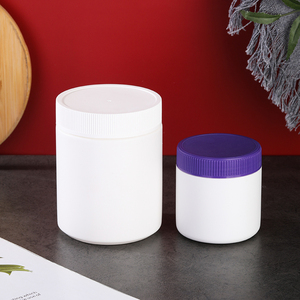 Белые пластиковые банки для протеинового порошка из полиэтилена HDPE с винтовыми колпачками <span class=keywords><strong>100</strong></span> 250 500 600 800 мл 1 кг банки для медицинских добавок наклейки на этикетках на заказ - Product Image 2