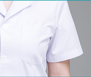 <span class=keywords><strong>Camice</strong></span> Medico Ospedaliero Unisex di Alta Qualità per Infermieri, Farmacisti, Chirurghi, Toelettatori di Animali, <span class=keywords><strong>Camice</strong></span> da Laboratorio Bianco Tessuto con Nastro Riflettente Argento FR - Product Image 3