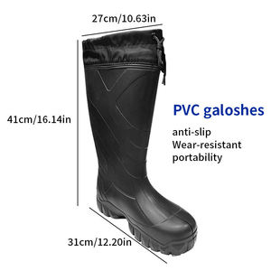 Bottes de pluie imperméables <span class=keywords><strong>en</strong></span> gros, bottes de sécurité durables, chaussures de protection à embout d'acier, bottes de travail imperméables <span class=keywords><strong>en</strong></span> EVA - Product Image 1