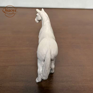Yi Xing fait à la main en céramique Style rétro cheval blanc artificiel déco Style jardin bonsaï décoration <span class=keywords><strong>extérieur</strong></span> artisanat exquis - Product Image 4