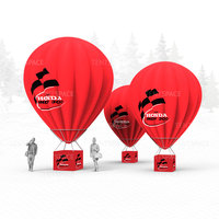 Personnage de dessin animé soufflant à l'air extérieur publicité ballon géant aéré T-shirt tissu barre à chaussures arc pour événements sportifs