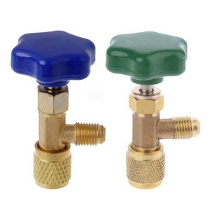 Robinet de distribution en laiton INNERCO IC-341 pour bouteille de réfrigérant, raccord de climatisation, alimenté au <span class=keywords><strong>gaz</strong></span> - Product Image 5