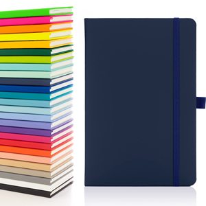 Carnet A5 en cuir rigide personnalisé pour la vente en gros, avec boucle porte-stylo, marque-page en ruban et 100 feuilles cousues - Product Image 1