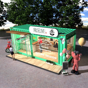 Kiosque portable vert pour usage extérieur en magasin ou supermarché - Product Image 1