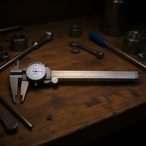 Calibrador de Precisión Fervi Dial de 150 mm, Herramienta de Medición de Acero Inoxidable - Product Image 3