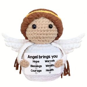 Funny Worry Angel Crochet <b>Gifts</b>,Comfort Sympathy <b>Bereavement</b> <b>Gifts</b> Inspirational Healing Mental Health Cheer up Anxiety <b>Gift</b> - Product Image 1