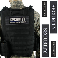 Patch de sécurité réfléchissant, style tactique, en toile, badge moral, grande et petite taille, brassard personnalisé pour équipement de sport et uniforme d'extérieur
