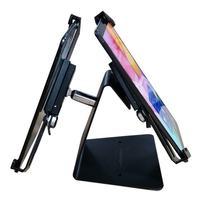 Support de tablette POS antivol à double écran, support en métal pour iPad, support de bureau universel pour tablettes Android de 7 à 10,1 pouces
