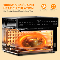 Mini-four électrique de comptoir pour la maison, appareil de cuisine, four grille-pain avec déshydrateur, vente en gros OEM pour la pâtisserie domestique