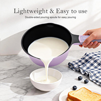 Casserole en aluminium moulé sous pression de haute qualité, compatible four, pot à lait antiadhésif, casserole de cuisson avec poignée amovible