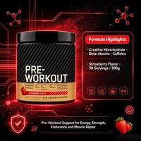 Suplemento Dietético en Polvo Energético Pre-Entrenamiento OEM/ODM para Reparación Muscular y Resistencia, Sabores Frutales, Marca LuvVita, Suministro a Granel