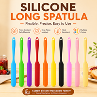 Spatule en silicone YMS résistante à la chaleur, spatules à crème et beurre pour gâteaux, grattoir à pâte antiadhésif, outil de cuisson et de cuisine