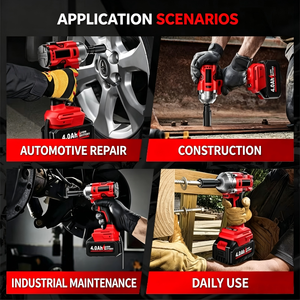 Electric Impact Wrench 21V 500Nm High Torque Lithium Battery <b>Powered</b> Handheld DIY <b>Tool</b> - Product Image 3