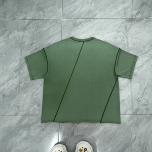 Vintage graphique 2025 coton lourd personnalisé lavage à l'acide t-shirt impression Boxy recadrée t-shirt derniers hommes OEM entretenu - Product Image 1