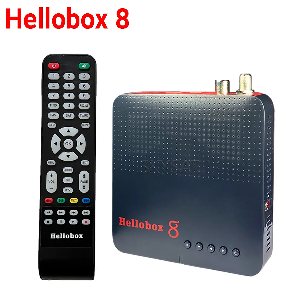 Hellobox 8 completamente Auto-biss Auto-PowerVu supporto 3G 4G dongle youtube xtream iptv cccam