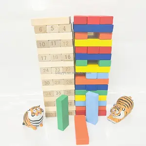 2023 Popular wooden crafts wooden box building tower toy set early education children's activities educational toys
