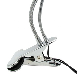 Lámpara de escritorio LED con Clip USB Flexible, lámpara de libro con Clip ajustable de doble cabezal regulable <span class=keywords><strong>para</strong></span> reparación de teléfonos móviles, trabajo de maquillaje de belleza - Product Image 4