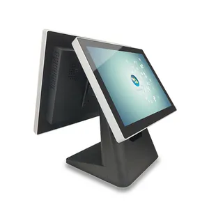 FÜR Restaurant Coffee Shop Einzelhandel geschäft Supermarkt 15 Zoll Ture Flat Dual Touchscreen Monitor China billige POS-System