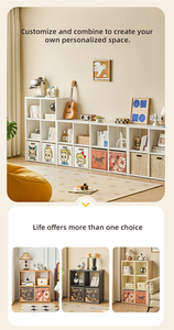 Configuraciones de Almacenamiento Ajustables <span class=keywords><strong>para</strong></span> <span class=keywords><strong>Libros</strong></span>, Decoración y Artículos Esenciales Diarios - Product Image 3