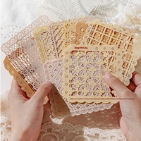 Papier de dentelle creux moderne GUIYAN, série Lumière Scintillante, matériau de base pour journal créatif et collage DIY, 6 motifs