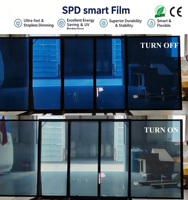 Film de verre SPD haute clarté, couche intermédiaire à particules suspendues, contrôle électrique de la luminosité, isolation acoustique, écologique, épaisseur 0,5 mm